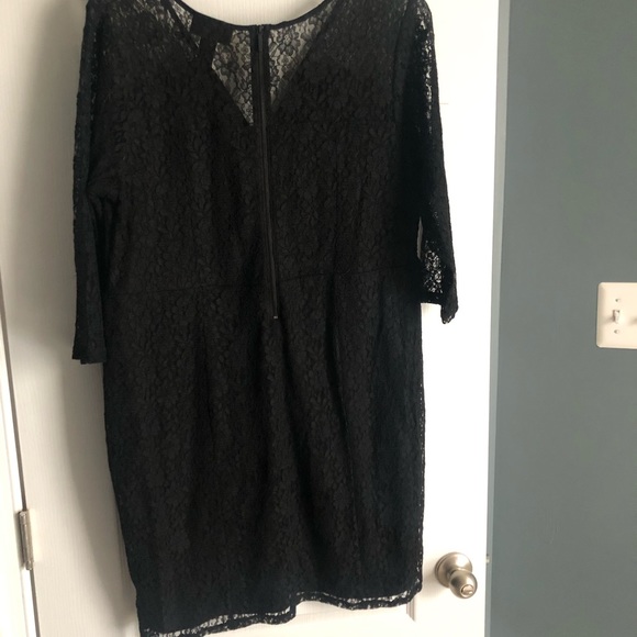Black Lace Dress, Size 20, Lane Bryant - Picture 2 of 4